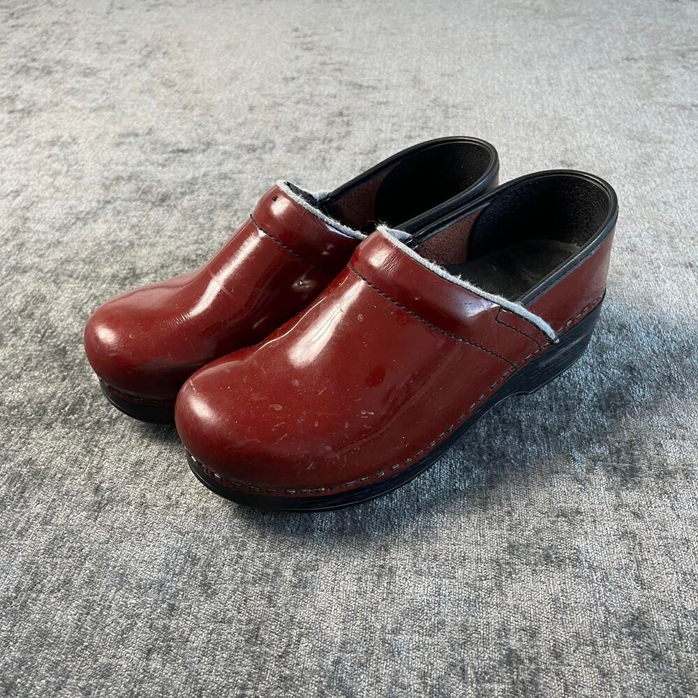 Dansko Women's Burgundy and Red Clogs